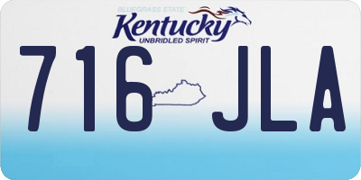 KY license plate 716JLA