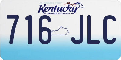 KY license plate 716JLC