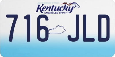 KY license plate 716JLD