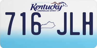 KY license plate 716JLH