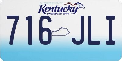 KY license plate 716JLI