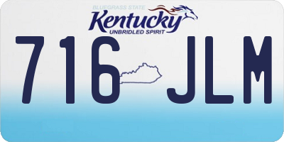 KY license plate 716JLM