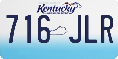 KY license plate 716JLR