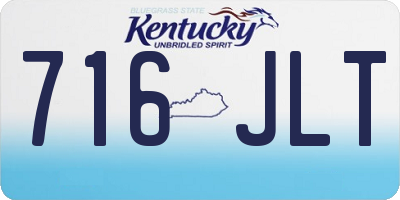 KY license plate 716JLT
