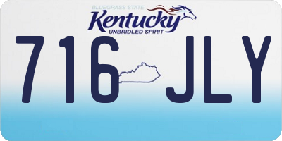 KY license plate 716JLY