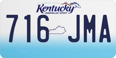 KY license plate 716JMA