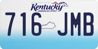 KY license plate 716JMB