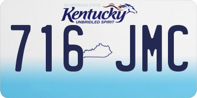 KY license plate 716JMC