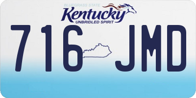 KY license plate 716JMD