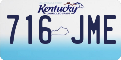 KY license plate 716JME