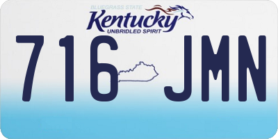KY license plate 716JMN