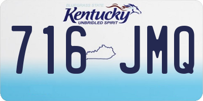 KY license plate 716JMQ