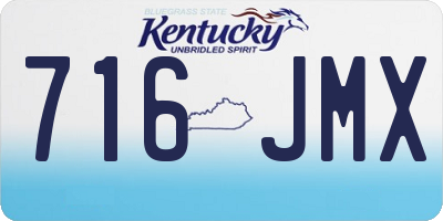 KY license plate 716JMX