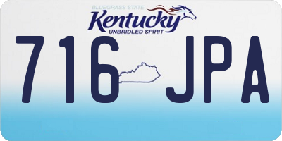 KY license plate 716JPA