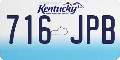 KY license plate 716JPB