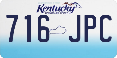 KY license plate 716JPC