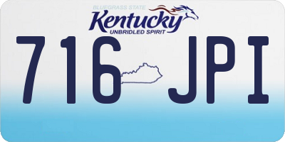 KY license plate 716JPI