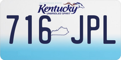 KY license plate 716JPL