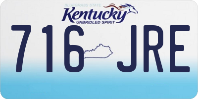 KY license plate 716JRE