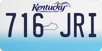KY license plate 716JRI
