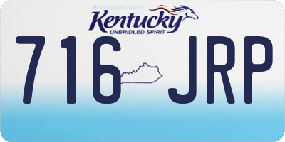 KY license plate 716JRP