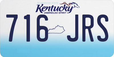 KY license plate 716JRS