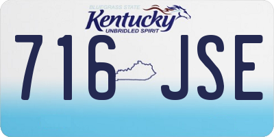KY license plate 716JSE