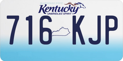 KY license plate 716KJP
