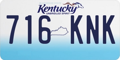 KY license plate 716KNK