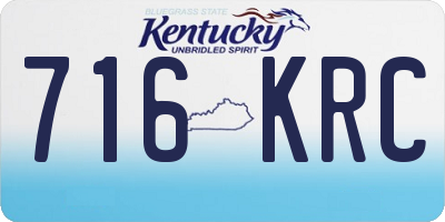 KY license plate 716KRC
