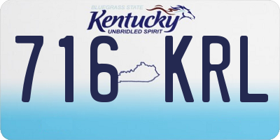 KY license plate 716KRL