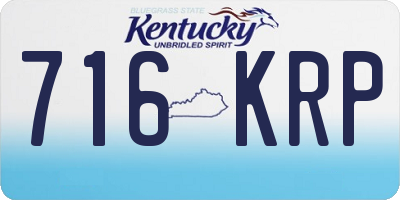 KY license plate 716KRP