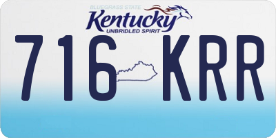KY license plate 716KRR
