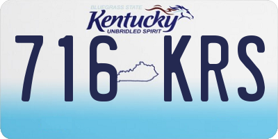 KY license plate 716KRS
