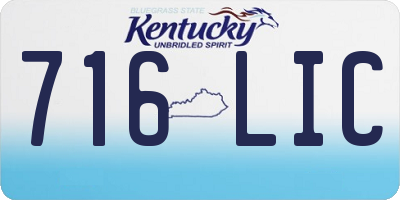 KY license plate 716LIC