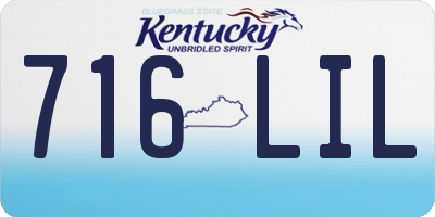KY license plate 716LIL