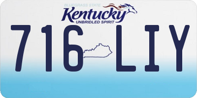 KY license plate 716LIY