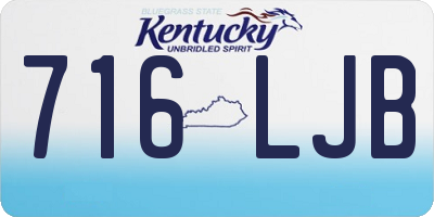 KY license plate 716LJB