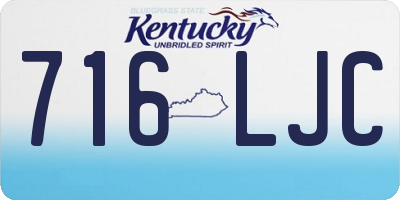 KY license plate 716LJC