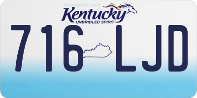 KY license plate 716LJD