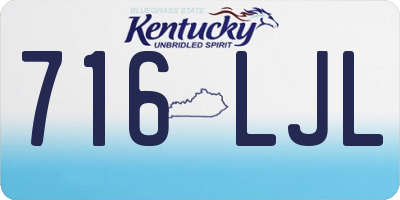 KY license plate 716LJL