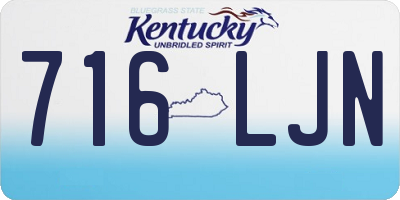 KY license plate 716LJN
