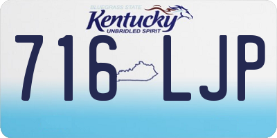 KY license plate 716LJP