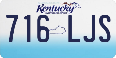 KY license plate 716LJS