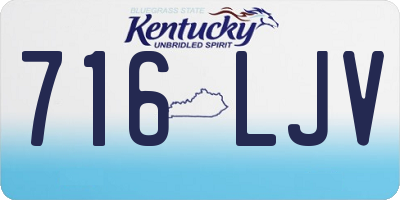 KY license plate 716LJV