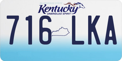 KY license plate 716LKA
