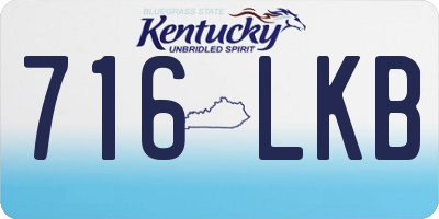 KY license plate 716LKB