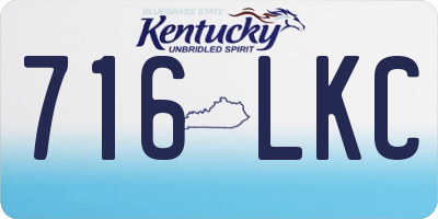 KY license plate 716LKC