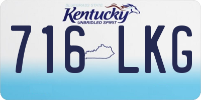 KY license plate 716LKG