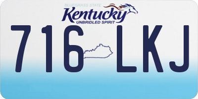 KY license plate 716LKJ